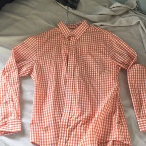 Dockers orange button up